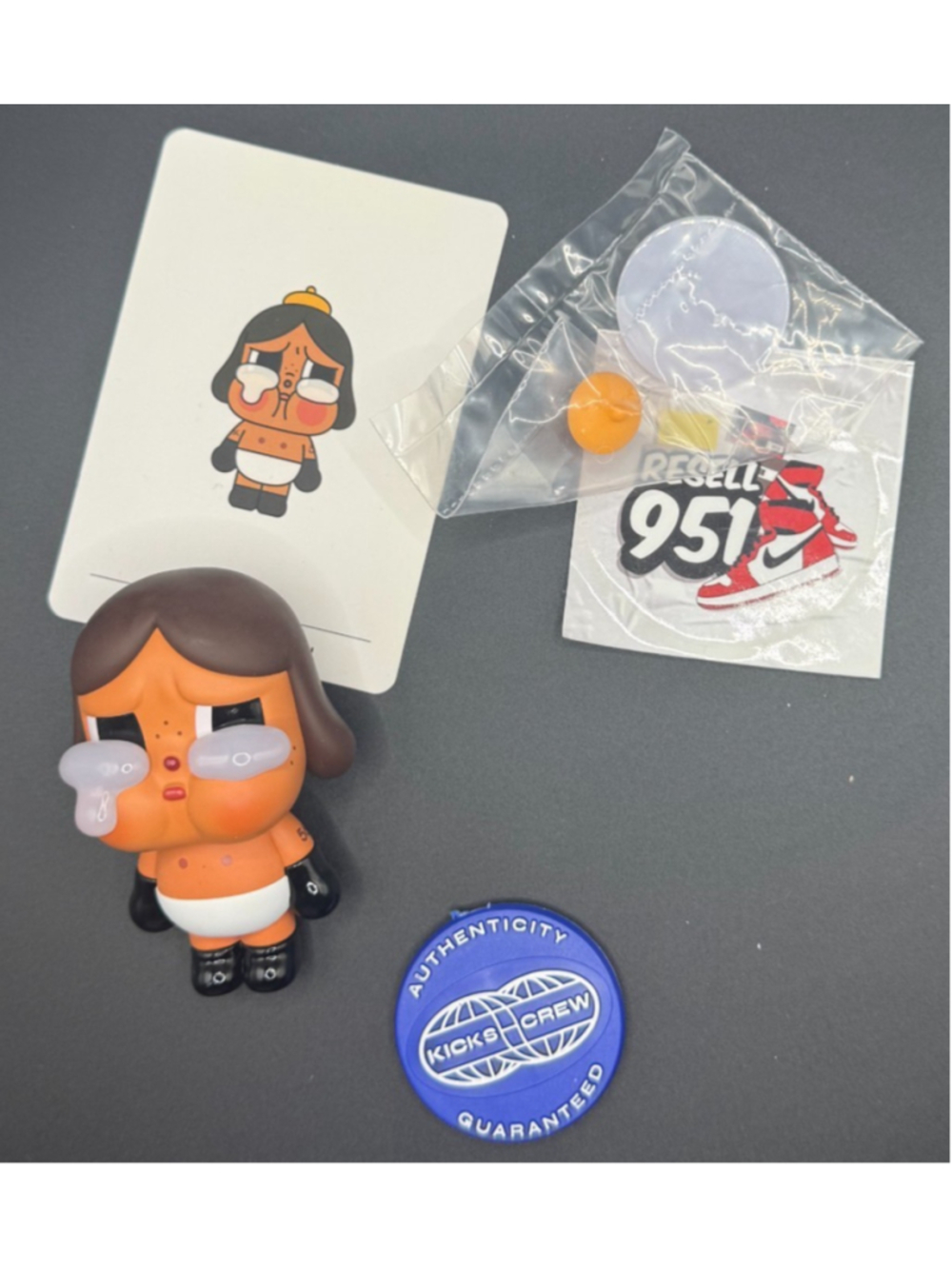 Pop Mart Crybaby Crying Again Baby Brown Figure Collectible Toy Authentic